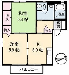 シャーメゾン愛宕山 B棟の物件間取画像